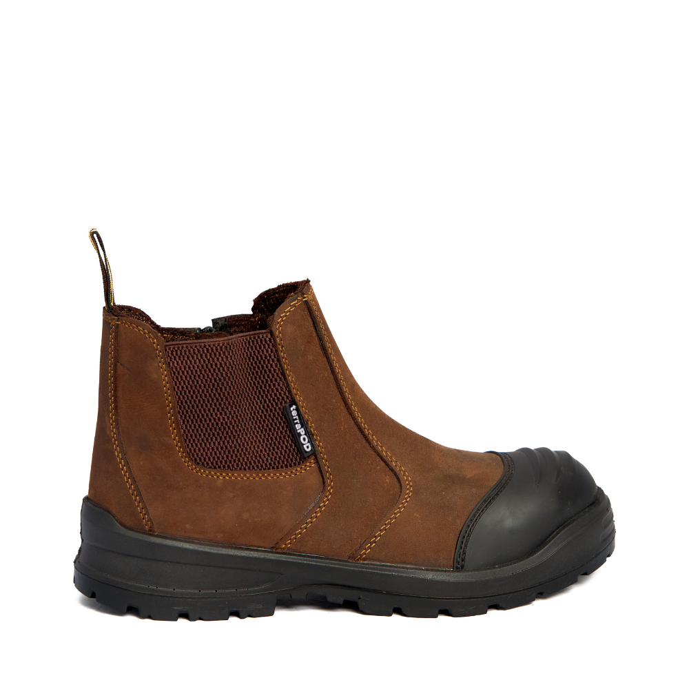 Terrapod Invincible Men's Leather Chelsea Safety Boot