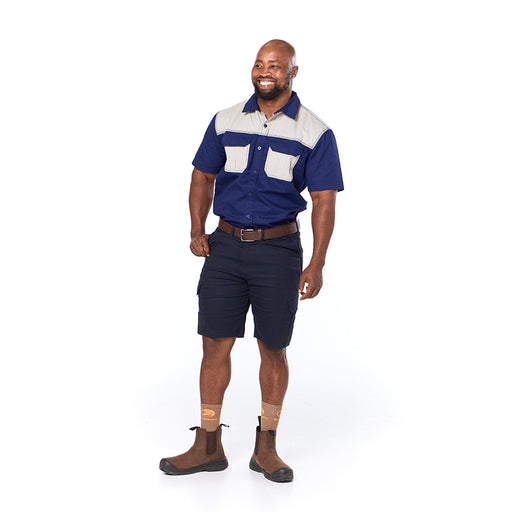 Stretch Cargo Shorts - Navy Blue